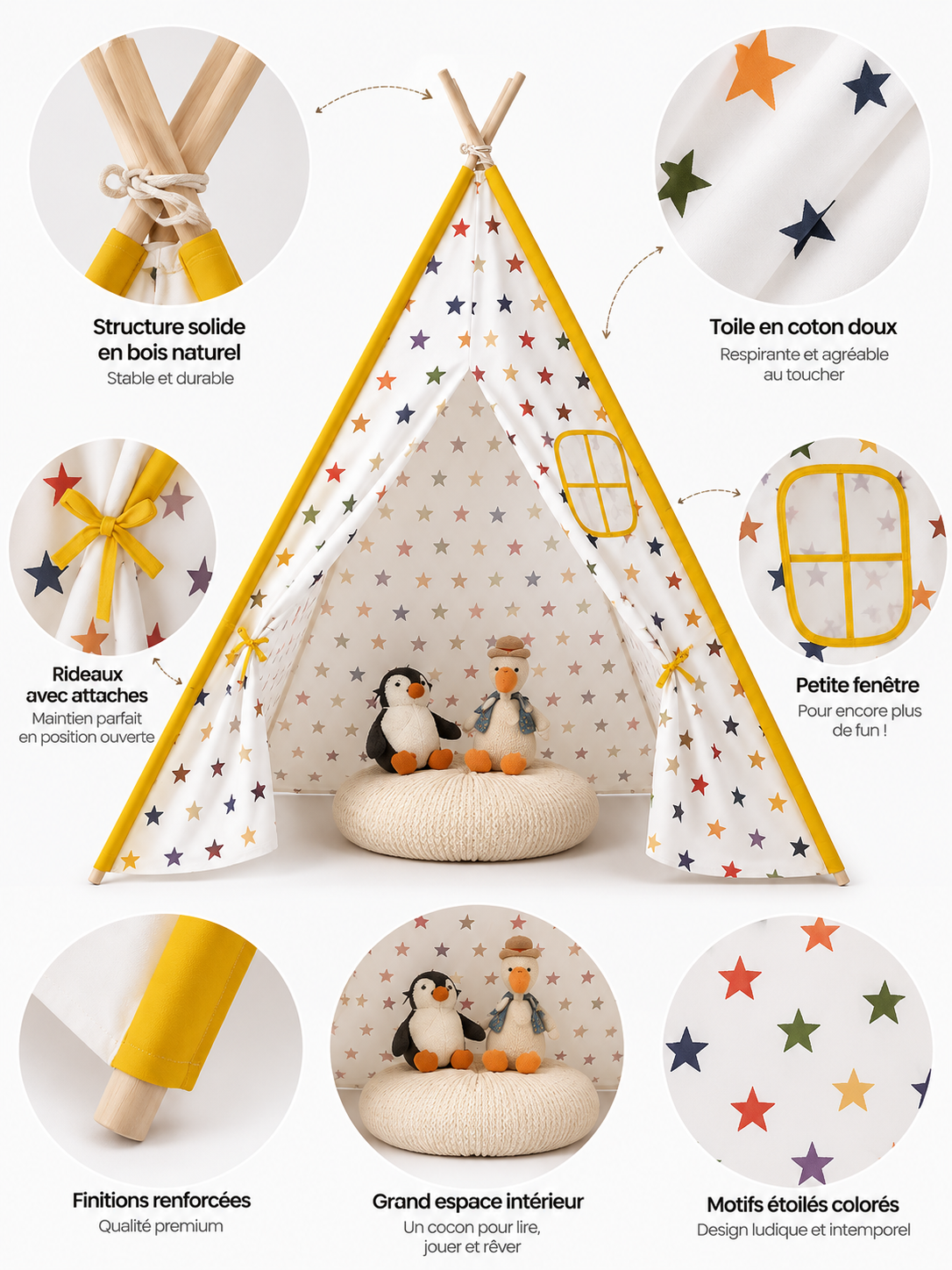Tipi Pour Enfants À Motif Étoiles