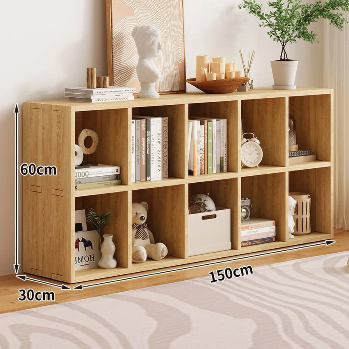 BIBLIOTHEQUE ENFANT En Bois De Pin Massif Non Peint