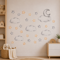 STICKER ENFANT Vinyle Mat Translucide Montgolfière Ours