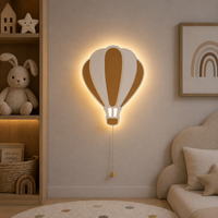 Veilleuse Murale Pile En Forme De Nuage En Bois