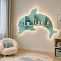 Bibliothèque Enfant Lot De 2 Dauphins