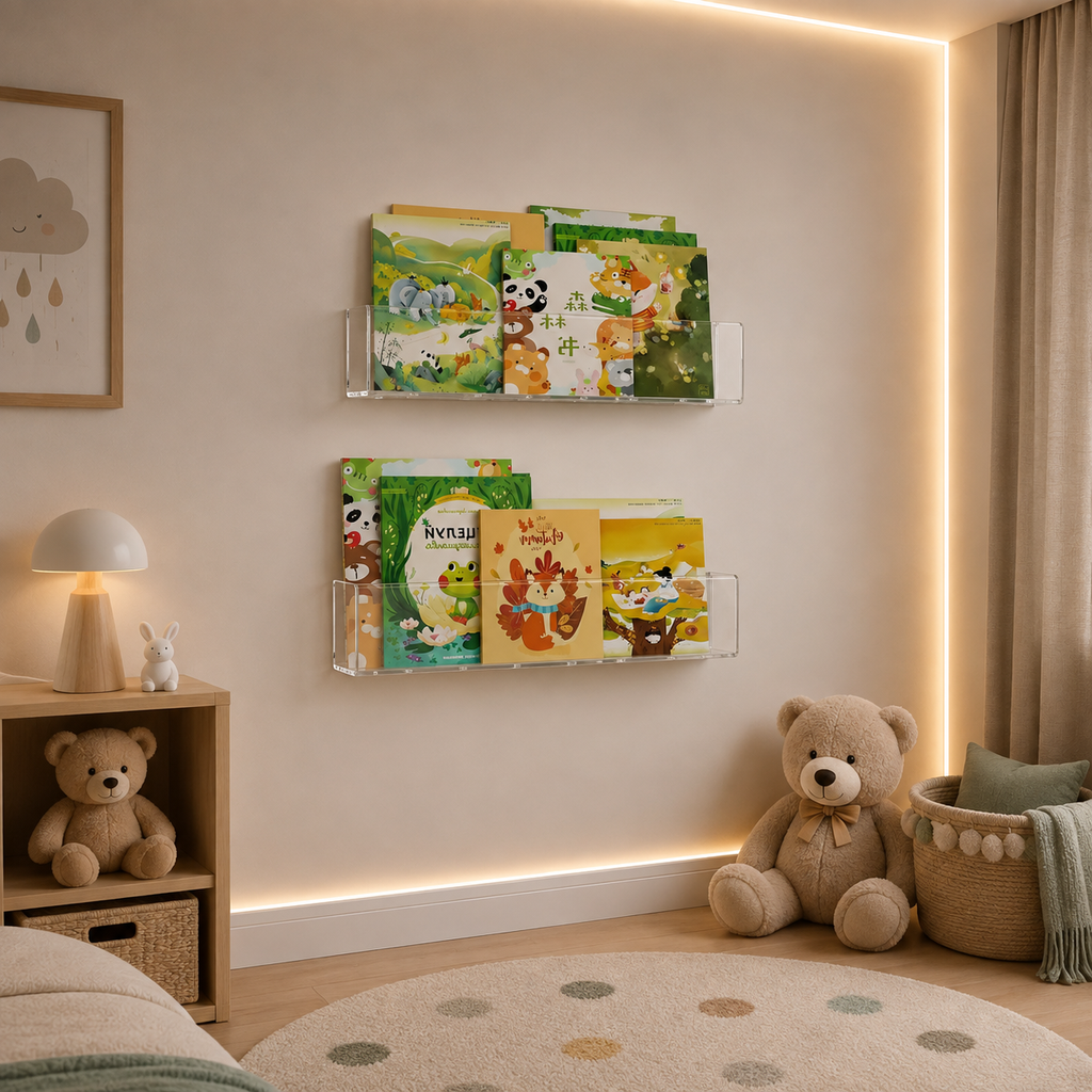 BIBLIOTHEQUE ENFANT Acrylique Mural