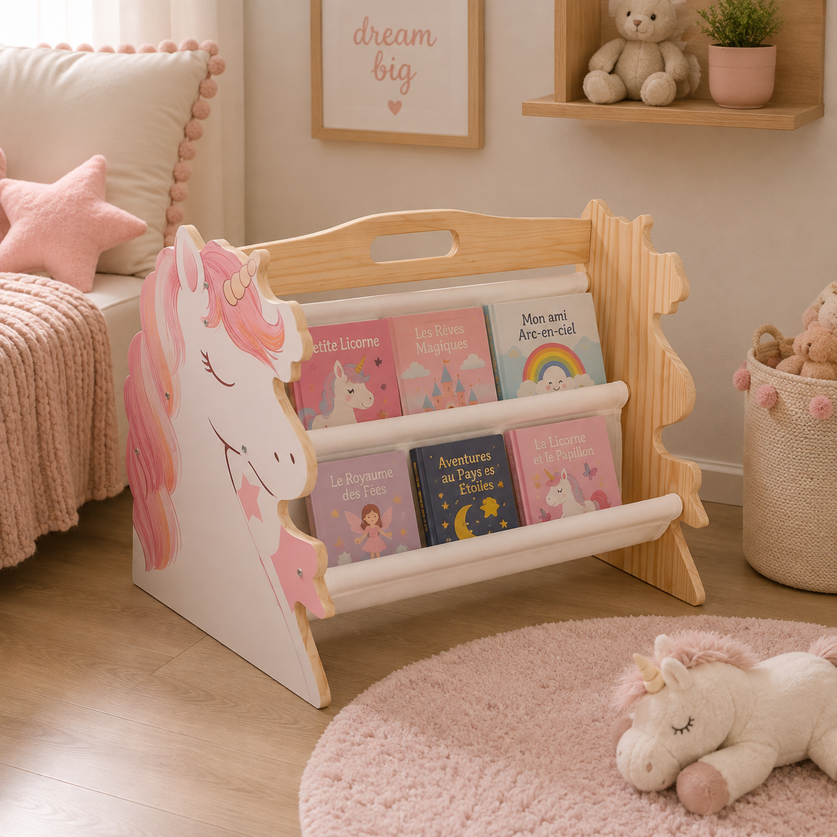 Bibliotheque Bebe En Bois Girafe