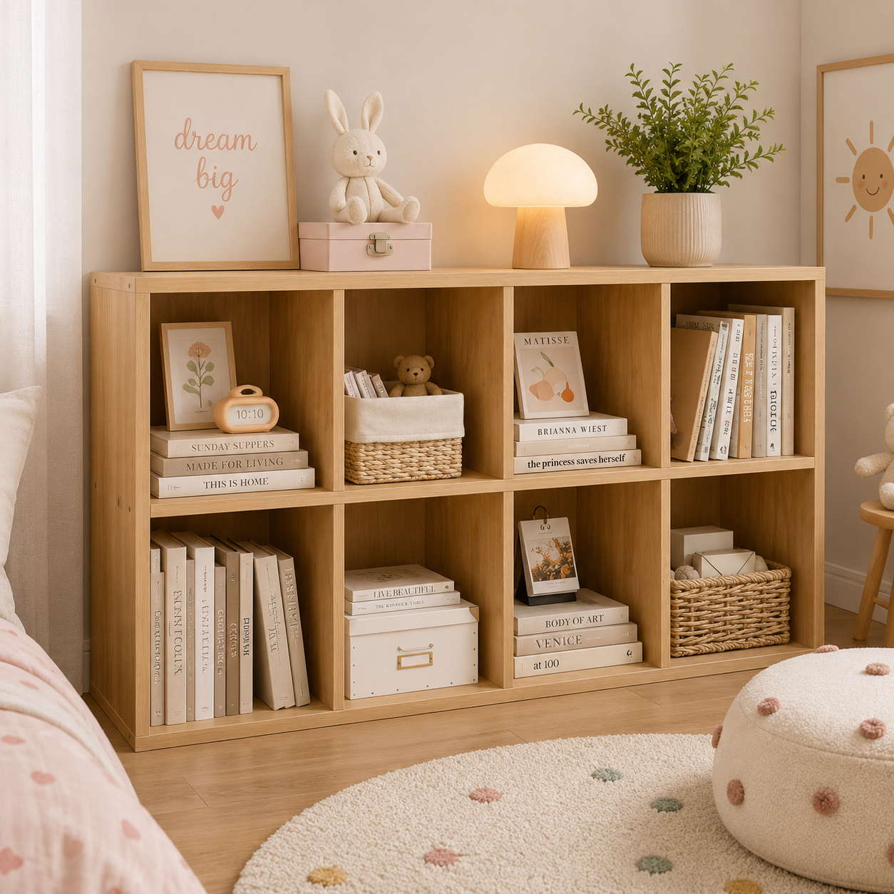 BIBLIOTHEQUE ENFANT En Bois De Pin Massif Non Peint