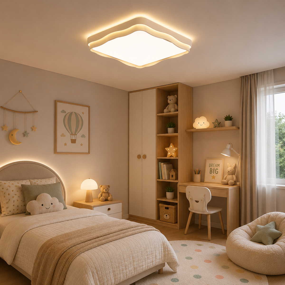 Plafonnier Chambre Led En Forme De Nuage