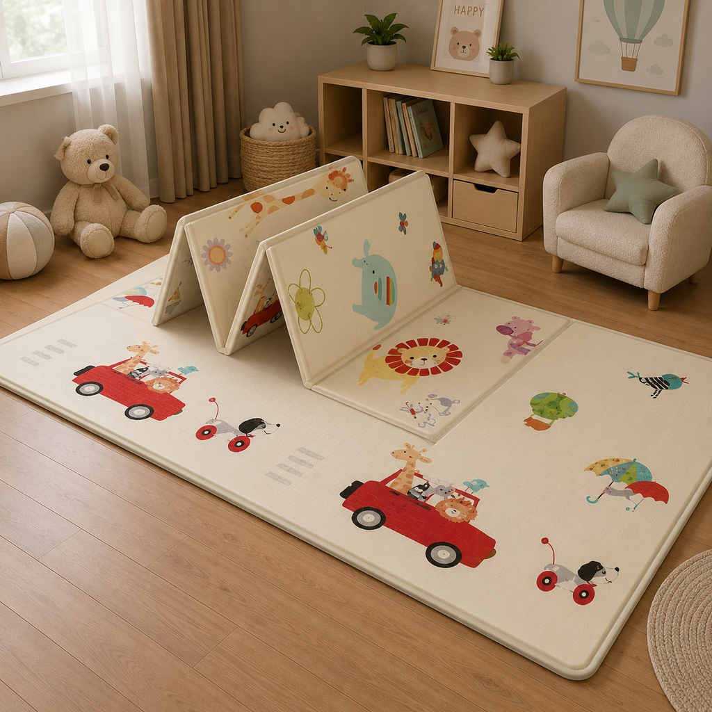 Tapis Eveil Bebe 3 Mois Pliable En Mousse