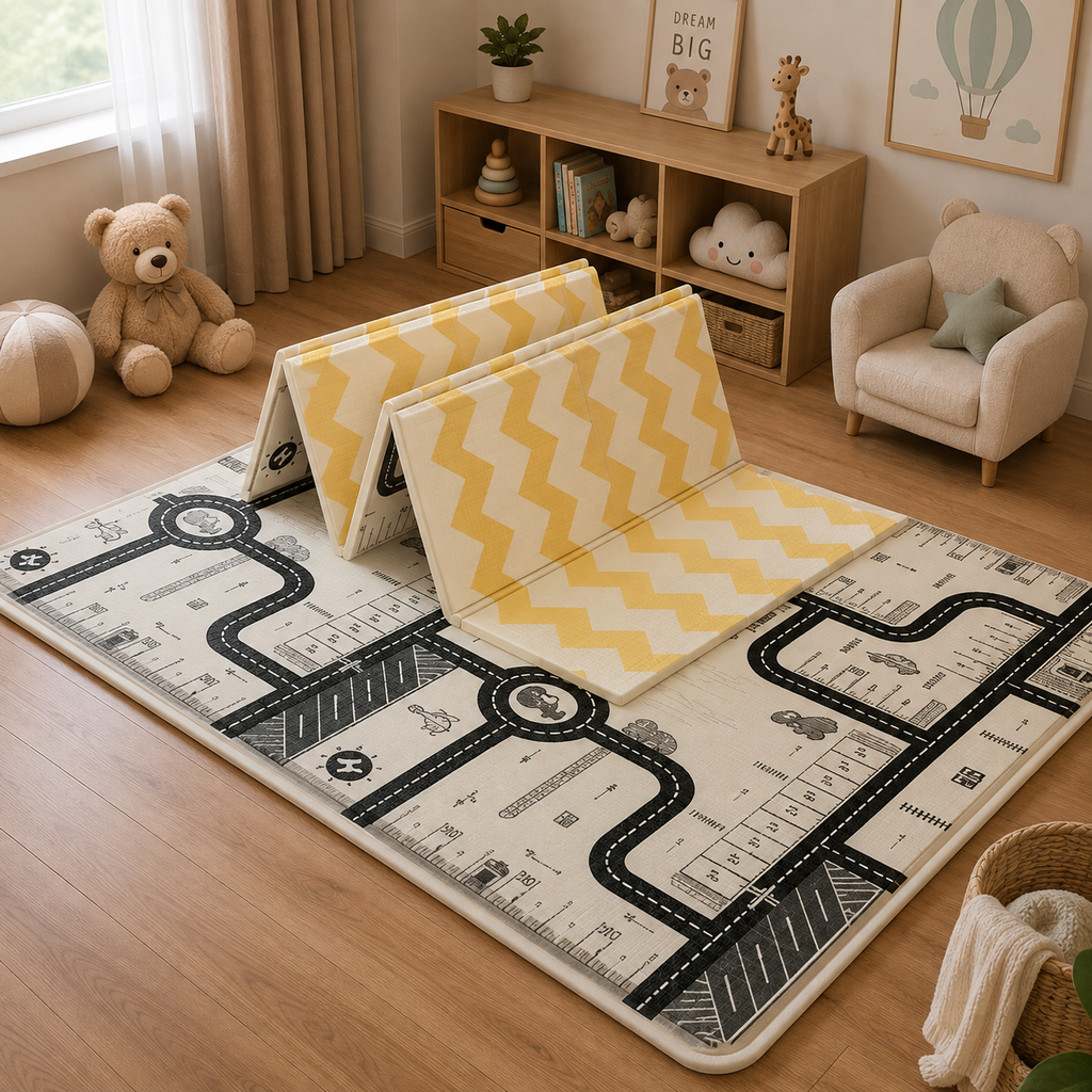 Tapis Eveil Bebe 3 Mois Pliable En Mousse