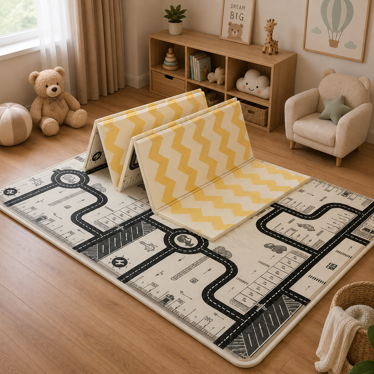 Tapis Eveil Bebe 3 Mois Pliable En Mousse