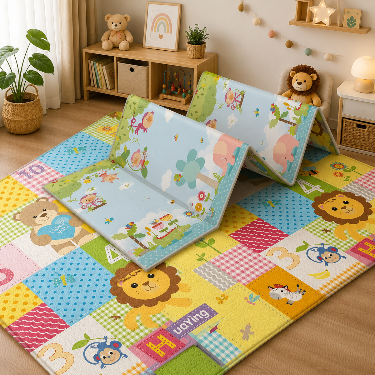 Grand Tapis Eveil Bebe Pliable Mousse XPE