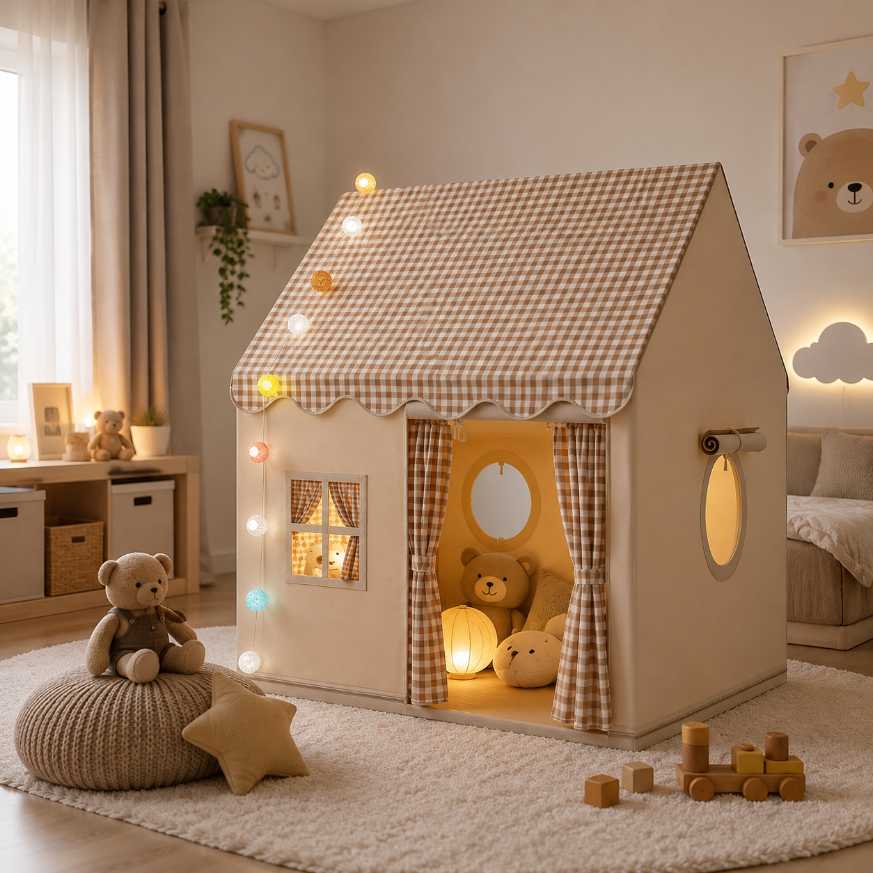 Tente Enfant Maisonnette Pliable