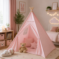 Grand Tipi Extérieur De Jeu Beige