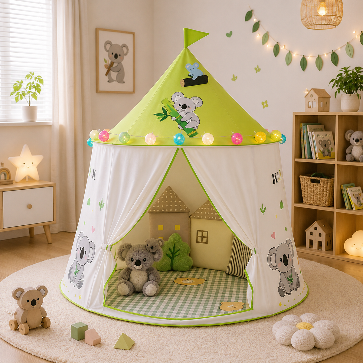 Tente Enfant En PVC Pliable Design Champignon
