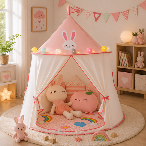 Tente Enfant En PVC Pliable Design Champignon
