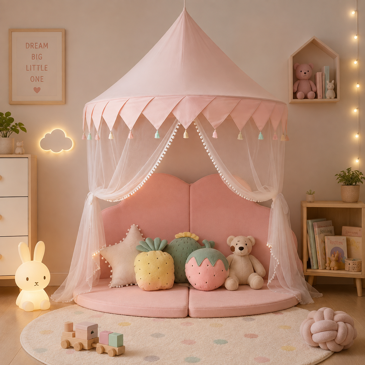 Tente Enfant En Coton Rose