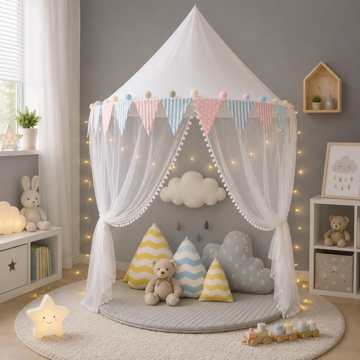 Tente Enfant En Coton Rose
