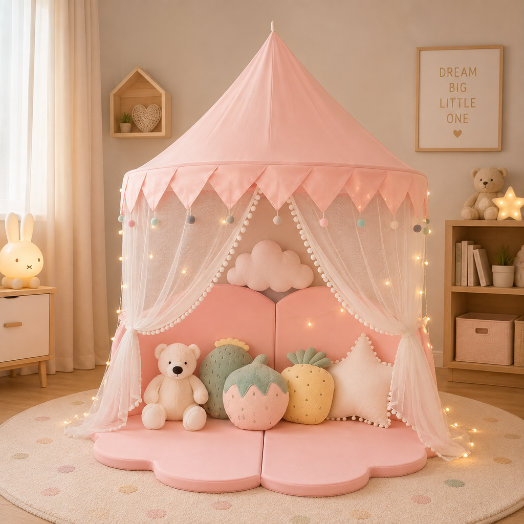 Tente Enfant En Coton Rose