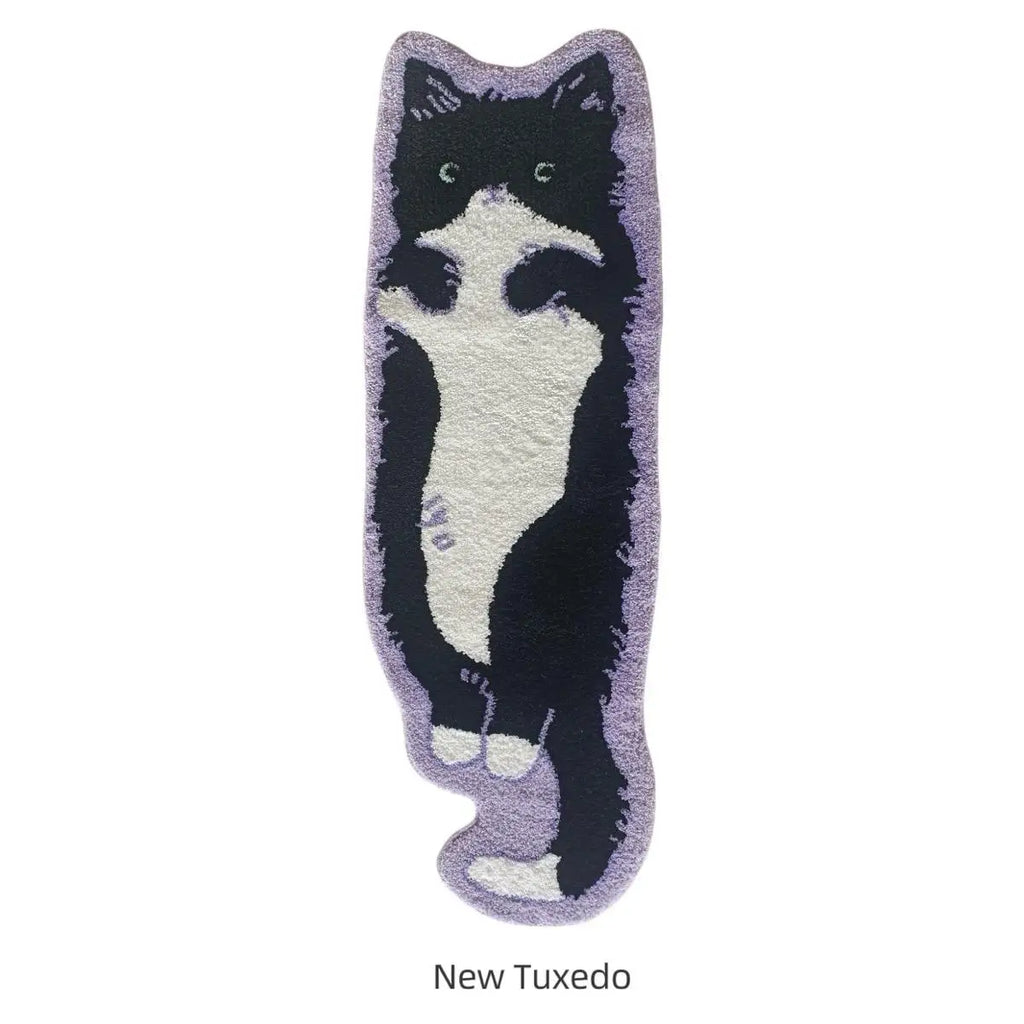 Tapis Descente De Lit En Forme De Chat Tufté