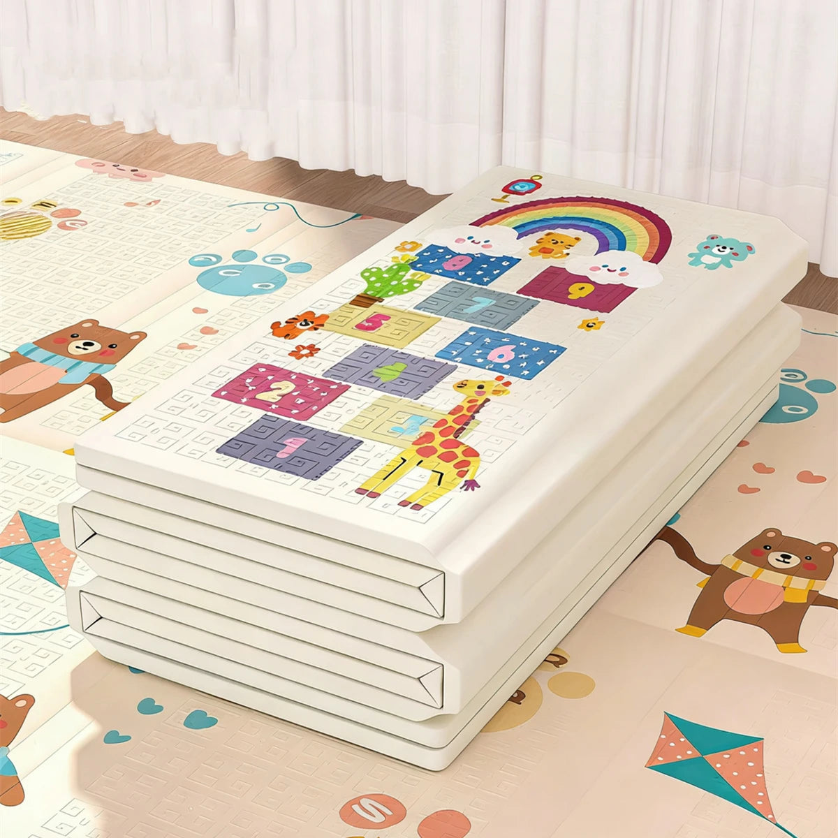 Grand Tapis Eveil Bebe Pliable Mousse XPE