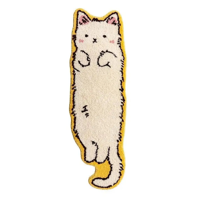 Tapis Descente De Lit En Forme De Chat Tufté