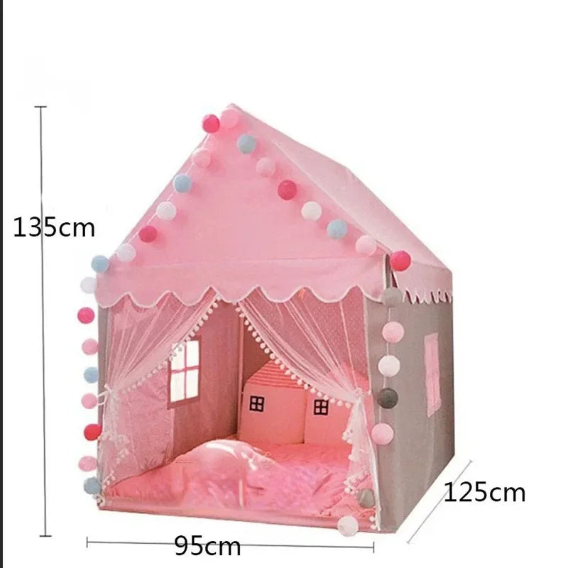 TENTE ENFANT Forme Maison Rose