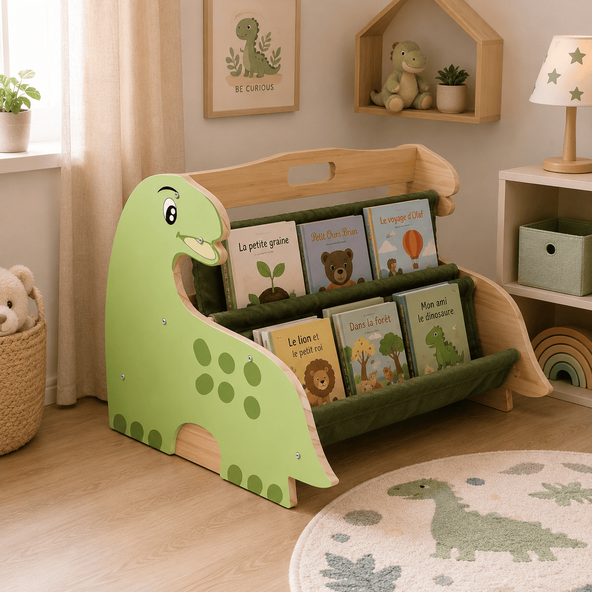 Ma boutique Bibliotheque Bebe En Bois Girafe