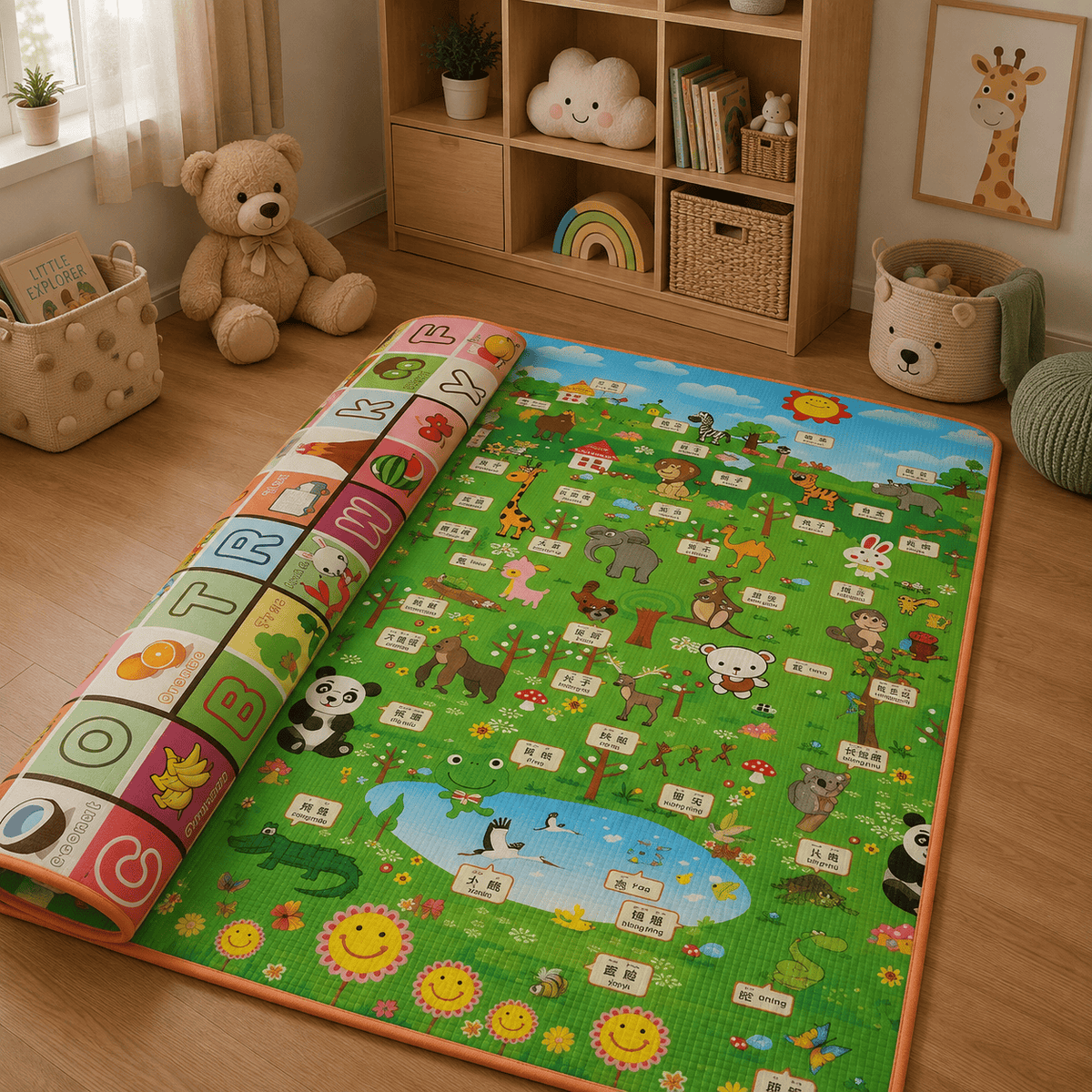 Ma boutique Grand Tapis d’Éveil Bébé en Mousse – Pliable et Confortable