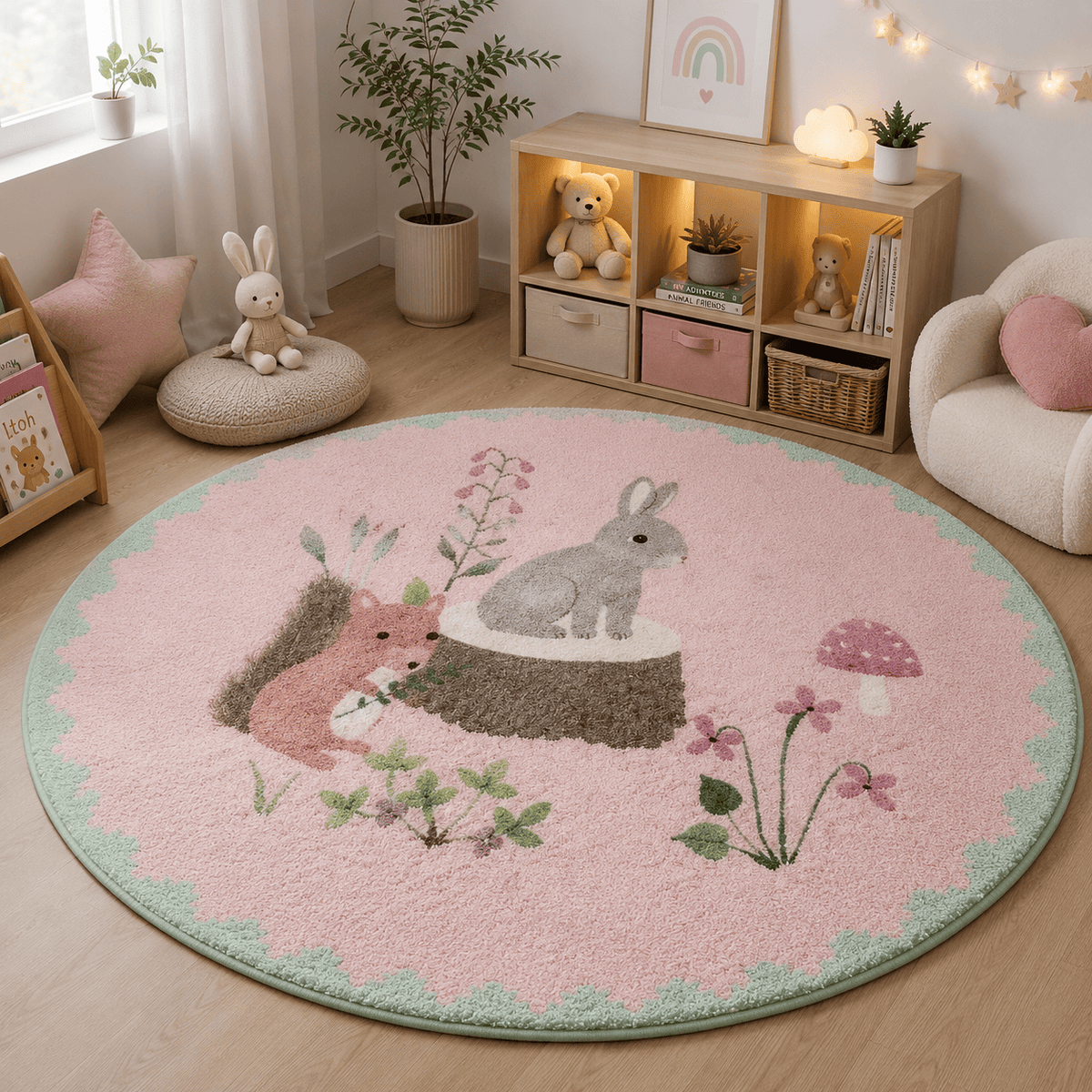 Ma boutique Tapis Rond Enfant Animaux – Décoration Chambre